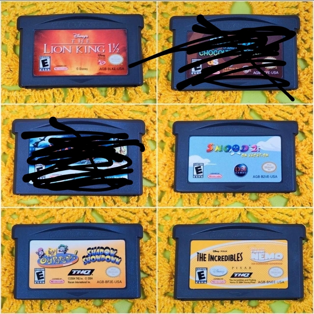 Gameboy Advance SP Games Garfield Hobbit Harry Potter Looney Tunes - Picture 2 of 2